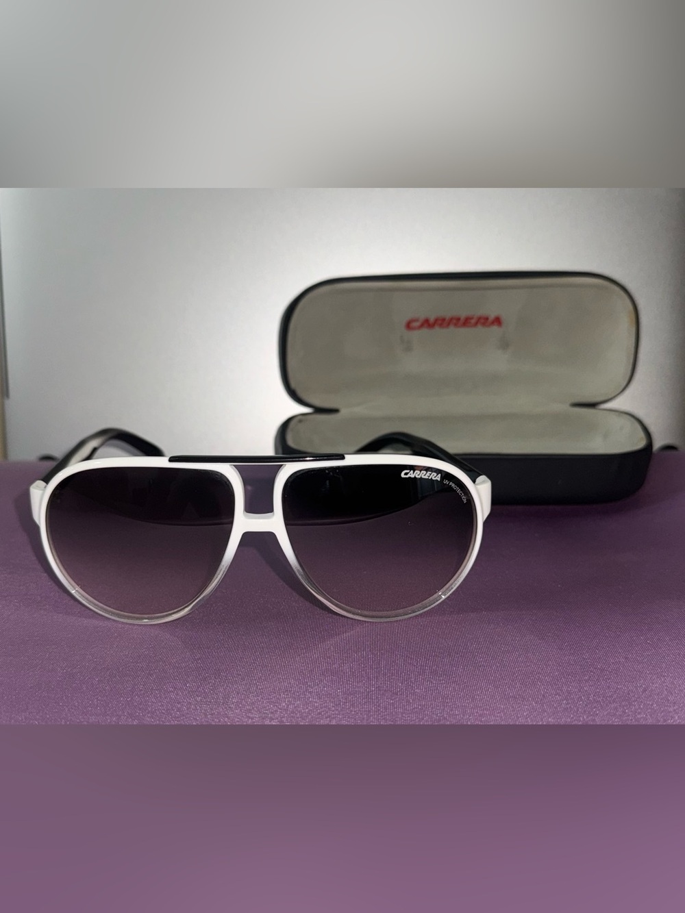 Carrera Forever Minds Sunglasses White & Silver | Stylish Designer Shades